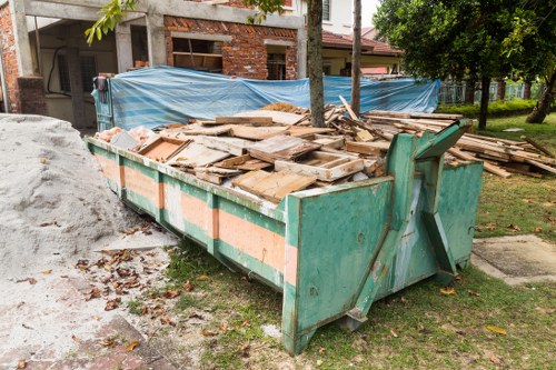 Professionals performing house clearance in a luxurious Knightsbridge home