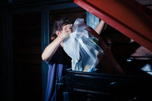 Professional team clearing a loft in Knightsbridge