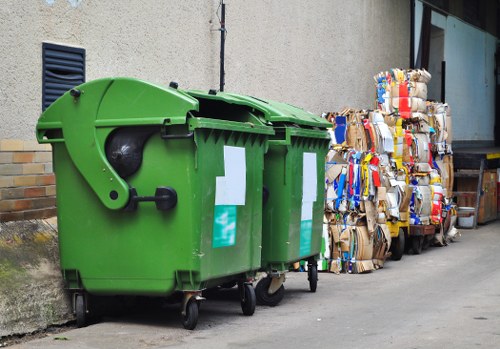 Different types of construction waste materials
