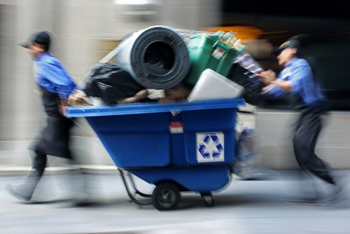 Professional movers handling furniture in Knightsbridge