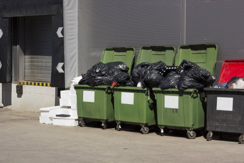 Various types of waste managed by professionals