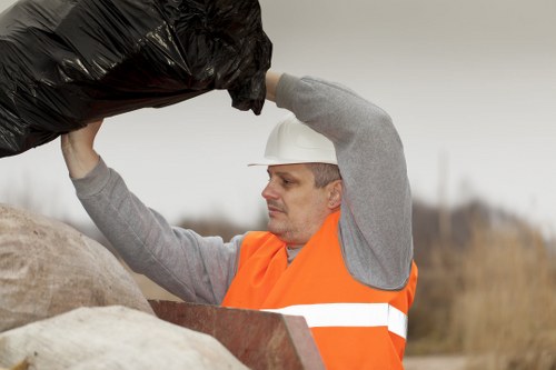 Eco-friendly demolition practices in an urban setting