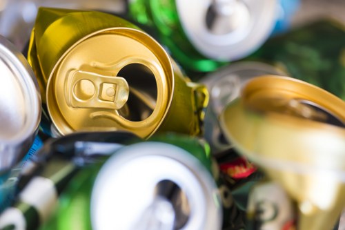 Recycling process in Knightsbridge construction projects